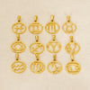 Necklace Pendant Stainless Steel Constellation Electroplating Style For Men And Women Couple