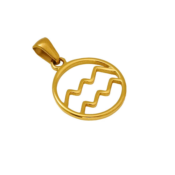 Necklace Pendant Stainless Steel Constellation Electroplating Style For Men And Women Couple