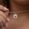 Necklace Pendant Stainless Steel Copper Titanium Steel Geometric Love Electroplated 18K Gold Color Retaining For Women