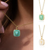 Necklace Pendant Stainless Steel Copper Titanium Steel Geometric Love Electroplated 18K Gold Color Retaining For Women