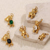 Necklace Pendant 316L Stainless Steel 18K Gold Plated Totem Pattern Jewelry