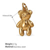 Necklace Pendant 316L Stainless Steel 18K Gold Plated Totem Pattern Jewelry