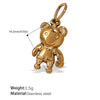 Necklace Pendant 316L Stainless Steel 18K Gold Plated Totem Pattern Jewelry