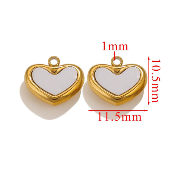 Necklace Pendant Stainless Steel Love Butterfly 18K Electroplated Acrylic Imitation Shell Hand Made