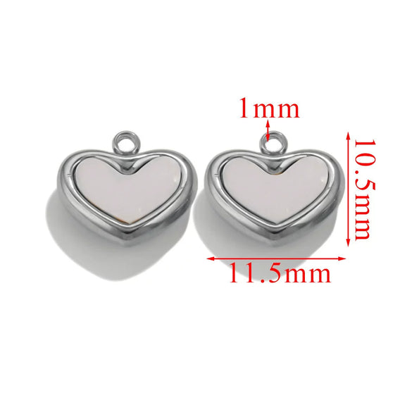 Necklace Pendant Stainless Steel Love Butterfly 18K Electroplated Acrylic Imitation Shell Hand Made