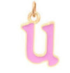Necklace Pendant Stainless Steel Titanium Steel Pearl Chain Letter Pattern 18K Gold Plated Colorpreserving Dripping Oil