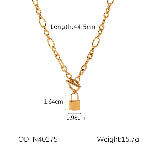 Necklace Pendant Stainless Steel Titanium Steel Women's Light Luxury With Letters Numbers Text Vacuum Plated