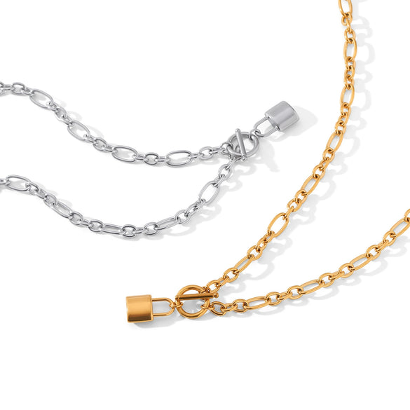 Necklace Pendant Stainless Steel Titanium Steel Women's Light Luxury With Letters Numbers Text Vacuum Plated