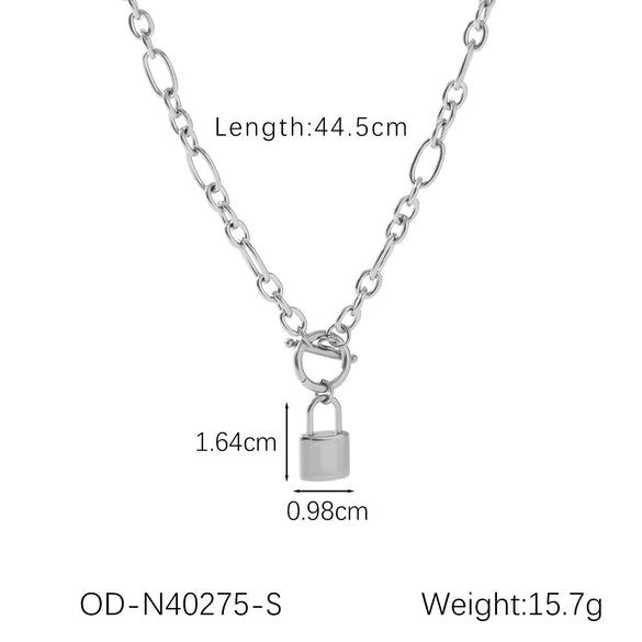 Necklace Pendant Stainless Steel Titanium Steel Women's Light Luxury With Letters Numbers Text Vacuum Plated
