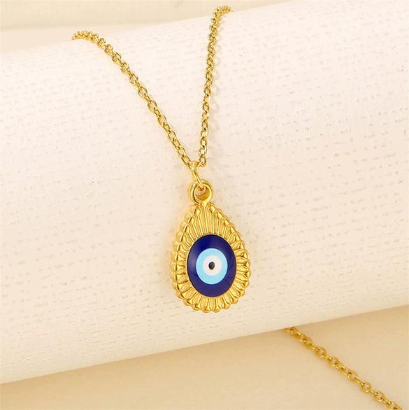 Necklace Pendant Titanium Steel Stainless Steel Water Drop Geometric Dripping Oil Style For Women