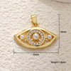 Necklace Pendant Turkish Evil Eye Copper Inlaid Zircon Oil Drop Jewelry