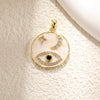 Necklace Pendant Turkish Evil Eye Copper Inlaid Zircon Oil Drop Jewelry
