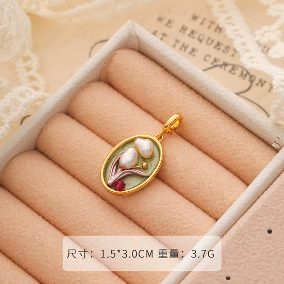 Necklace Pendant Universal Buckle Copper Electroplated Fashion Geometric Heart Flower Leaves Drop Shape Star Accessories