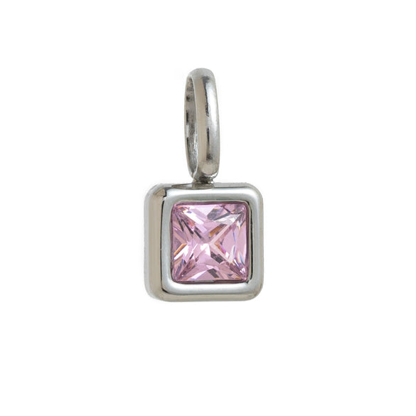 Necklace Pendant Women's Mixed Gemstone Setting Titanium Steel Geometric Style Set With Diamonds