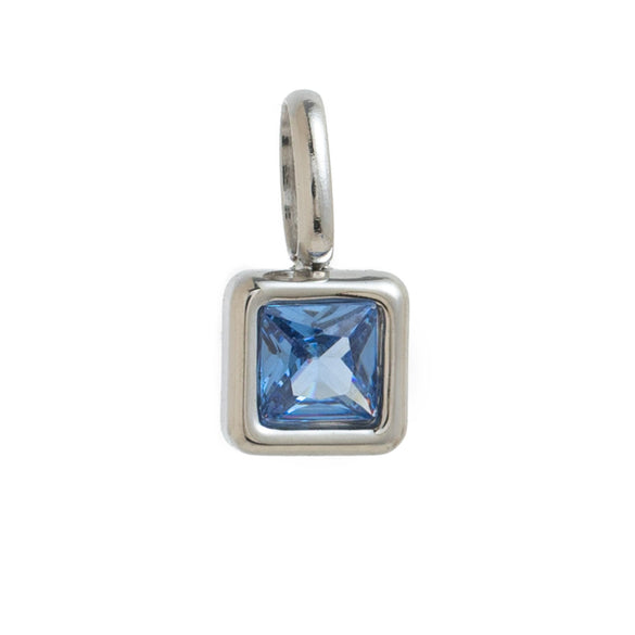 Necklace Pendant Women's Mixed Gemstone Setting Titanium Steel Geometric Style Set With Diamonds