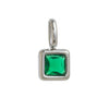 Necklace Pendant Women's Mixed Gemstone Setting Titanium Steel Geometric Style Set With Diamonds