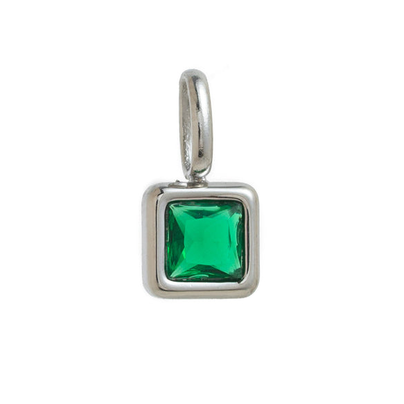 Necklace Pendant Women's Mixed Gemstone Setting Titanium Steel Geometric Style Set With Diamonds