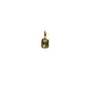 Necklace Pendant Women's Titanium Steel Mixed Gem Inlay Geometric Birthstone Cube Accessory
