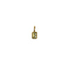 Necklace Pendant Women's Titanium Steel Mixed Gem Inlay Geometric Birthstone Cube Accessory