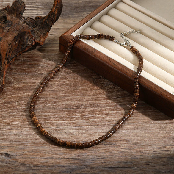 Necklace Pine Stone Alloy Geometric Handmade Punk Hip Hop Style