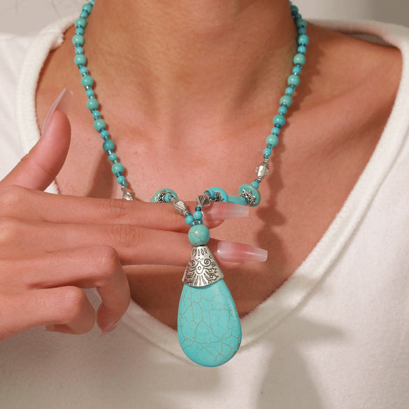 Necklace Pine Stone Alloy Geometric Handmade