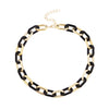Necklace Plastic Resin Alloy Geometric Cuban Chain Punk Rainbow Acrylic