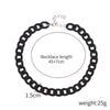 Necklace Plastic Resin Geometric Hiphop Retro Exaggerated Bamboo Chain Choker For Women