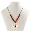 Necklace Plastic Resin Shell Geometric Electroplating Jade Thread