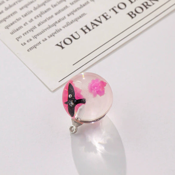 Necklace Plastic Resin Transparent Spherical Luminous Flying Eagle Diy Handmade Epoxy