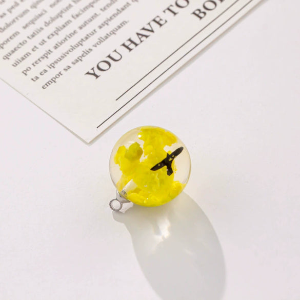 Necklace Plastic Resin Transparent Spherical Luminous Flying Eagle Diy Handmade Epoxy