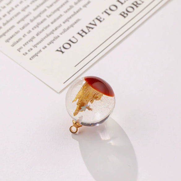 Necklace Plastic Resin Transparent Spherical Luminous Flying Eagle Diy Handmade Epoxy