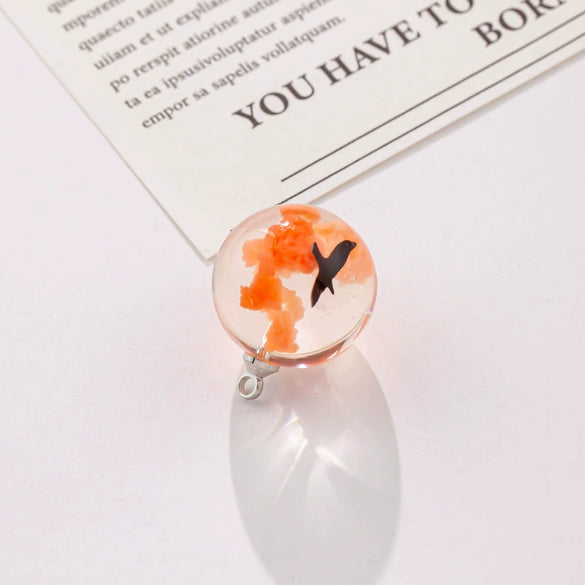 Necklace Plastic Resin Transparent Spherical Luminous Flying Eagle Diy Handmade Epoxy