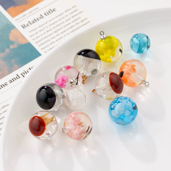 Necklace Plastic Resin Transparent Spherical Luminous Flying Eagle Diy Handmade Epoxy