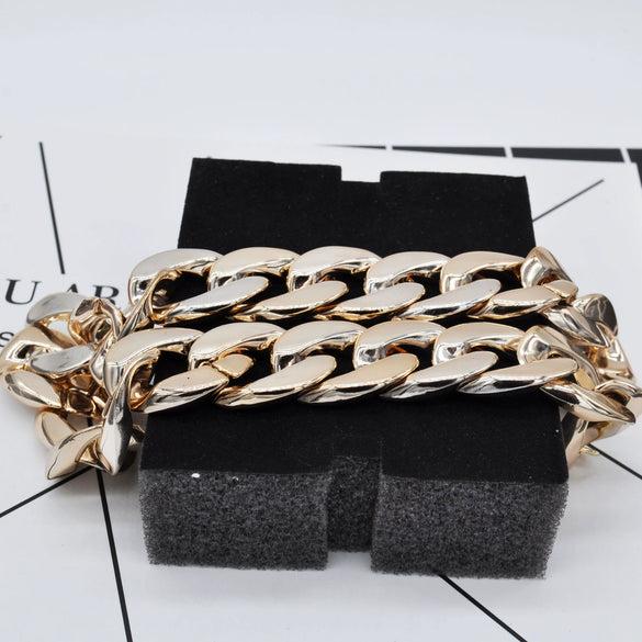 Necklace Resin Constellation Gold Plated Trendy Thick Chain Unisex