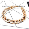 Necklace Resin Constellation Gold Plated Trendy Thick Chain Unisex