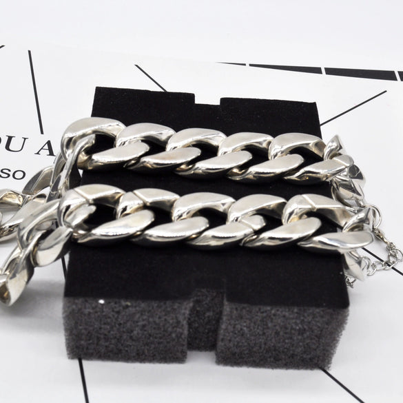 Necklace Resin Constellation Gold Plated Trendy Thick Chain Unisex