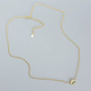 Necklace S925 Silver Cross Chain Geometric Long Eyelashes Devil's Eye Electroplated
