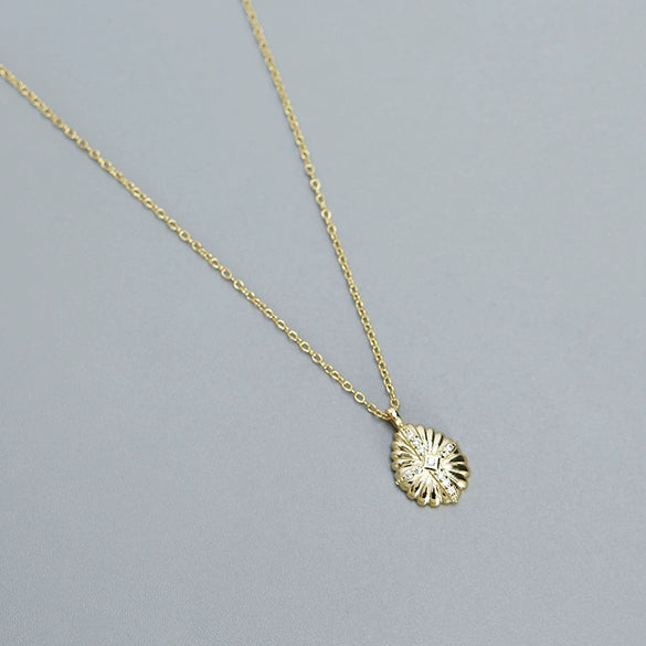Necklace S925 Silver Drop Shape Ochain Electroplated