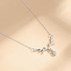 Necklace S925 Silver Geometric Design Cross Chain For Women