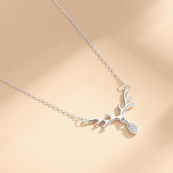 Necklace S925 Silver Geometric Design Cross Chain For Women