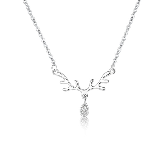 Necklace S925 Silver Geometric Design Cross Chain For Women