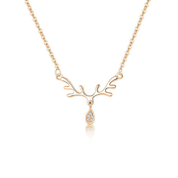 Necklace S925 Silver Geometric Design Cross Chain For Women