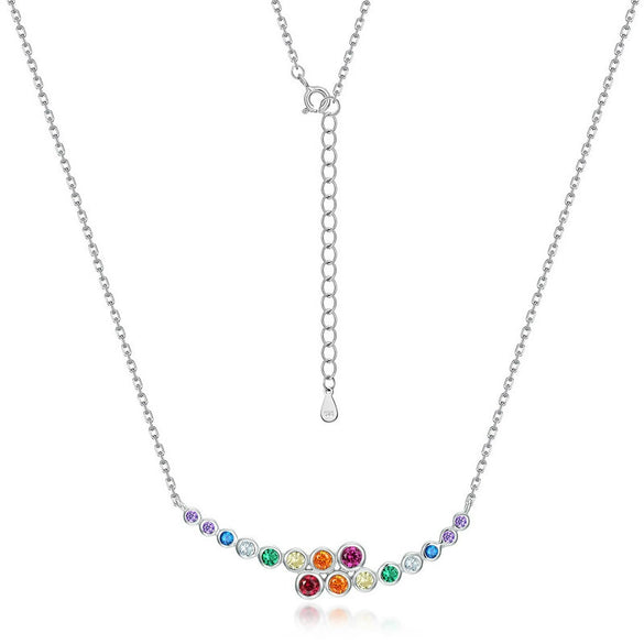 Necklace S925 Silver Geometric Diamond Design