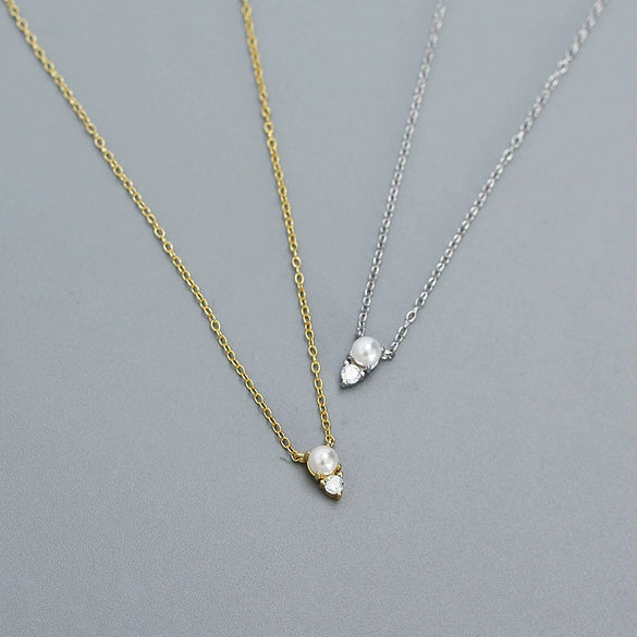 Necklace S925 Silver Geometric Electroplating Ochain Women's Jewelry