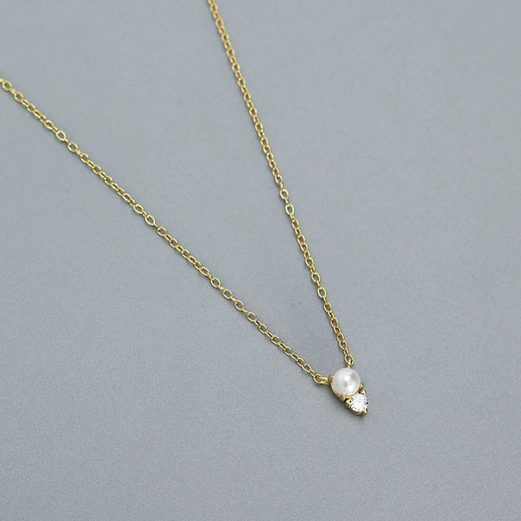 Necklace S925 Silver Geometric Electroplating Ochain Women's Jewelry