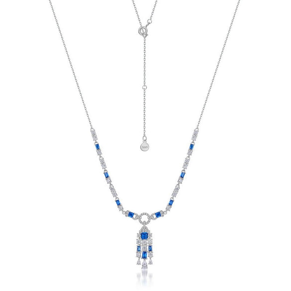 Necklace S925 Silver Geometric Ice Flower Cut High Carbon Diamond Cross Chain For Women