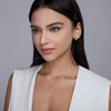 Necklace S925 Silver Moissanite Circle Pendant Women Fashion Gold Style Do Not Fade