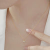Necklace S925 Sterling Silver Cross Geometric Electroplating Women's