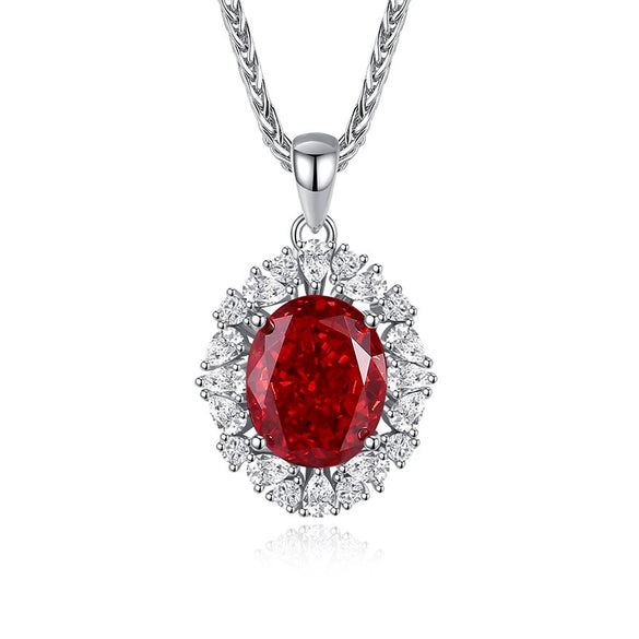 Necklace S925 Sterling Silver Geometric Style Diamond Chopin Chain For Women