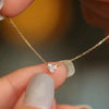 Necklace S925 Sterling Silver Heartshaped Love Diamond Pendant Women's Ochain